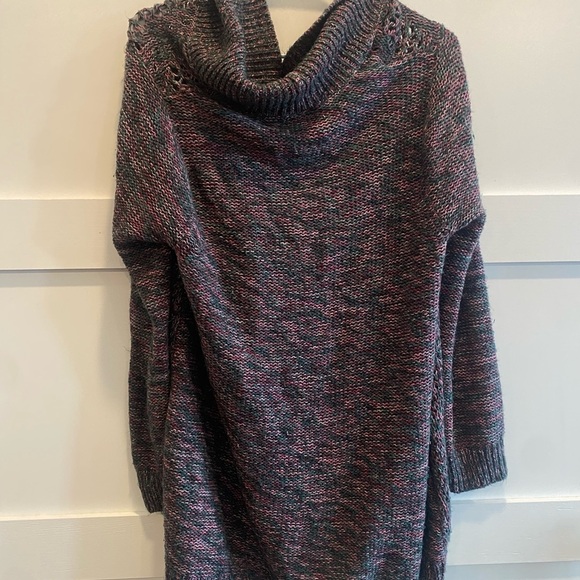 Torrid Multicolor Cardigan with Open Front and Shawl Collar - Picture 6 of 6